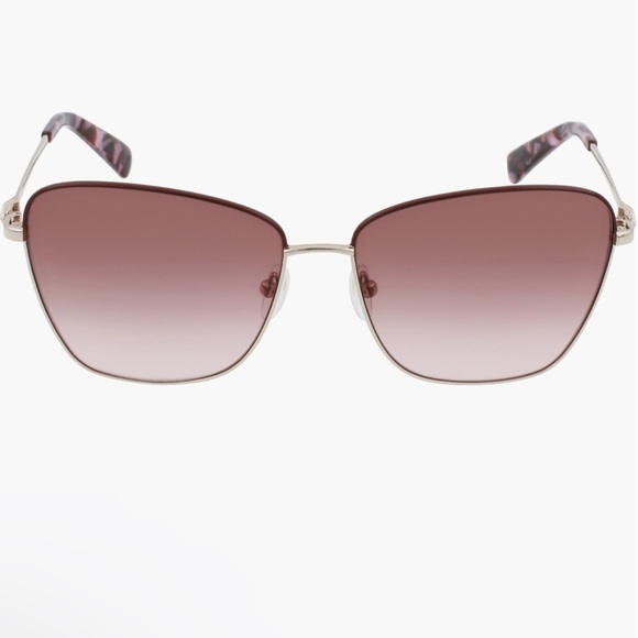 $199!Longchamp Light Brown Gradient Square Ladies Sunglasses LO153S 737 59 NEW! - Picture 1 of 7